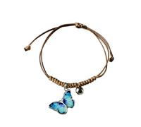 LIXSAZSE Charming Bracelet For Women Made Of Wont Break Easily Alloy For Female Fashion Pendant Couple With Beautiful Buckle Tail, 312B Light Blue, 1