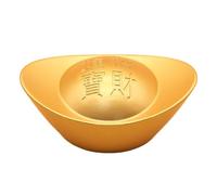 LIXSAZSE Charming Chinese Gold Ingot Decoration Table Top Decor Creating Wealth And Prosperity Atmosphere For Home Office And Living Room Spring Festival Decor Statue For Home, Style D