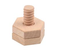 LIXSAZSE Children s Classroom Screw and Nut Combination Disassembly Toy for Boys and Girls Fun and Educational Woodworking Materials, Hexagon