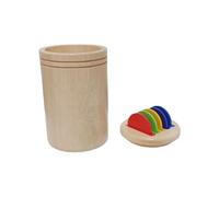 LIXSAZSE Childrens Cognitive Development Toys Encourage Active Participation Wood Childrens Puzzle Color Classification Cup, type+5