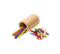 LIXSAZSE Childrens Cognitive Development Toys Encourage Active Participation Wood Childrens Puzzle Color Classification Cup, type+1