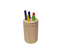 LIXSAZSE Childrens Cognitive Development Toys Encourage Active Participation Wood Childrens Puzzle Color Classification Cup, type+3