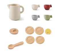 LIXSAZSE Childrens Wooden Play House Toys Educational Kitchen Set For Social Play Kitchen Simulation Play House Educational Toys , type+1