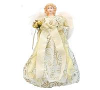 LIXSAZSE Christmas Angel Topper Doll With Golden Hair Glimmer And Shine With Heavenly Elegance Like True Angel. Christmas Topper Doll Tree Top Tree, T1220191