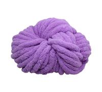 LIXSAZSE Chunky Chenille Yarn Hand Knitting Crocheting and Super Bulky Yarn for Crochet Blanket Projects At Home Chunky Chenille for Hand Knitting Crocheting, Light Violet, 20mm