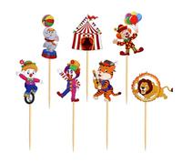 LIXSAZSE Circus Clown Cake Topper For Birthday Party Decoration SAFE Cake Decorating Accessories Happy Birthday Topper