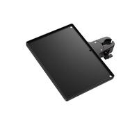 LIXSAZSE Clamp On Mic Rack Tray For Easy Organization Load-bearing Capacity Of 5kg Ensures Stability On Stage Music Stands Universal Microphone Stand Tray Utility Shelf, no Phone Holder, 22.8x16.8cm