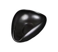 LIXSAZSE Coffee Bean Weighing Tray Reliable Unique Porcelain Dosing Bowl Convenient Measuring Coffee Tea Loose Tea Multipurpose Durable Lightweight Cafe Restaurant, Black, 9.8x7.5x4cm