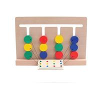 LIXSAZSE Colors Sorting Toys Simple Safe Boys Girls Child Interesting Colorful Wood Matching Game Educational Toy Early Education