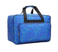 LIXSAZSE Comfortable Lightweight Sewing Machine Carry Case Designed for Enhanced with Spacious Storage for All Accessories Household Organization Bag Travel Bag Carrier, Blue, 38x18x25cm