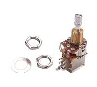 LIXSAZSE Control Switch Guitar Potentiometer A250k B250k Electric Volume Tone Functions Upgrading Standard Guitar Features Potentiometer Split Shaft Pots Audio Tone, Silver B500K, 50x24x17mm