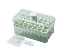 LIXSAZSE Convenient Maker Fast Ice Release Dustproof Cover Low Temperature Resistant ABS with Accessory Cubes, Type+1, 28 grids