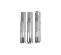 LIXSAZSE Cook Delicious Meals With Heat Tent Burner Cover Heat Deflector Grill Burner Cover Adjustable Universal Grill Plates Tent Deflector Silver, 4 Pieces, 11.75 inch