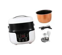 LIXSAZSE Cooking Soup Porridge Rice Cooking Heating Multicooker Rice Cooker Mini Cooker On Go Meals Making Compact and Suitable for Travel. Car Has High Speed