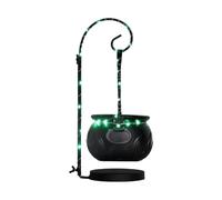 LIXSAZSE Creepy Halloween Candy Bowl For Witch Theme ABS Black Plastic Tabletop Decoration Halloween Decorations Indoor, Lamp style