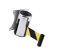 LIXSAZSE Crowd Control Stanchion Queue Barrier Efficient and Space-saving Wall People, Black Yellow, 4m