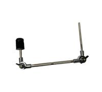 LIXSAZSE Cymbal Stand Adjustable Metal Holder Drum Kits Portable Maintains High Performance And With Small Size Cymbal Arm Attachment Clamp Percussion Instrument, Silver, Black, S