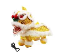LIXSAZSE Dancing Plush Electric Lion Toy Interactive Singing Doll Engaging Fun For Kids And Beautiful Home Decoration Singing Dancing Toy Lion New Year Gifts Ornament