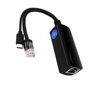 LIXSAZSE DC 5V Power Poe Splitter Easy To With Wide Compatibility Power Over Ethernet Adapter ABS POE Separation Line Adapter