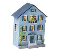 LIXSAZSE Delightful Handmade DIY Miniature Dollhouse Kit 3D Building Puzzle Birthday Gift, Style A