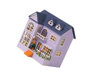 LIXSAZSE Delightful Handmade DIY Miniature Dollhouse Kit 3D Building Puzzle Birthday Gift, Style B