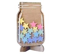 LIXSAZSE Desktop Decoration Cute Children Behavior Training Reward Chart Wood Reward Charts For Children Behaviour Reward Jar, type 3
