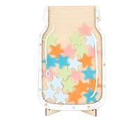 LIXSAZSE Desktop Decoration Cute Children Behavior Training Reward Chart Wood Reward Charts For Children Behaviour Reward Jar, type 1
