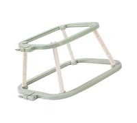 LIXSAZSE Desktop Embroidery Support Rack Lap Stand Hoop Adjustable Features and Compact Size Ensuring Easy Transport and Setup Stitchwork Holder Rack Round Embroidery Lap Frame , Green , 24x22x12cm