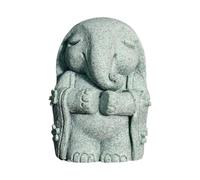 LIXSAZSE Desktop Ornament Shelf Desk Memorial Gift Eco Friendly Buddhism Sculpture Home Décor Buddhism Sculpture is Made of Green Sandstone Decorative Miniature Figurine Office