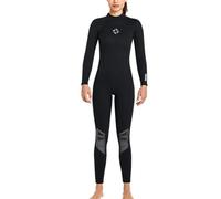 LIXSAZSE Diving Suit Neoprene High Efficiency Cold Proof Zipper Closure Breathable Skin Friendly Swimsuits Easy to Wear Wetsuit, Women Black, L
