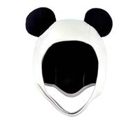 LIXSAZSE Diving Wetsuit Hood Features Adjustable Chin Strap Ensures Secure Fit Protects Head Cold Water And Sun Exposure Elastic Diving Cap Swimming Cap With Chin Strap, White and Black, XL