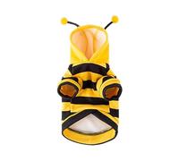 LIXSAZSE Dog Bee Costume Turn Dog Into Busy Bee For Costume Parties Polyester Pet Halloween Theme Cosplay Outfits Hoodies, XL