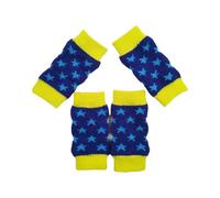 LIXSAZSE Dog Socks Soft Texture Breathable Warm Fine Stitching No Displacement Pet Knee Warmer. Pet Knee Socks Protector, Blue Star, L