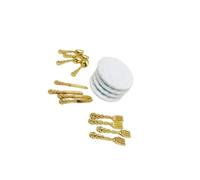 LIXSAZSE Dollhouse Plate Miniatures Dollhouse Cake Dish Spoon Exquisite Matching Miniature Accessories Tea Cup Miniature Accessories Tableware Tea Cup