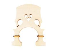 LIXSAZSE Double Bass Bridge Adjustable 4/4 3/1/2 Size Maple Wood Performance Upgrade Durable In Adjusts Height By Swirling Screws. Free For Higher Or Lower Strings To