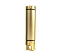 LIXSAZSE Dry Bottle Outdoor Seal Case Container Lighter Battery Tablet Holder Aluminum Alloy Emergency Storage Organizer, Gold