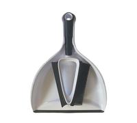 LIXSAZSE Durable and Eco-Friendly for Magic Broom for Multi-Purpose Cleaning PP Dustpan and Brush Set Broom Dustpan Vacuum , Black White , Two in one Set