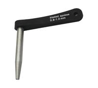 LIXSAZSE Durable Bike Wheel Maintenance Kit Practical Bladed Spokes Holder Wrench Designed To Eliminate Spoke Twist When Truing Or Building Wheels With Bladed, Black+Silver, 0.8 to 1.0mm
