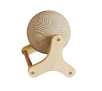 LIXSAZSE Durable Rabbit Scratch Toys Sisal Bunny Scratcher Ball Interactive Plaything For Indoor Bunnies Interactive Toys Scratch Post For Indoor Pets Kittens Ferrets Rabbit Small Animals, L