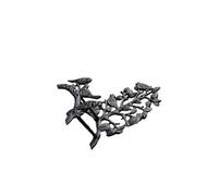LIXSAZSE Durable Wall Mounted Garden Hose Holder Water Hanger Decor For Lawn Or Garage Water Hose Storage Is Suitable For Variety Of Outdoor Space Such As Villa Gardens , Black , 3 bird