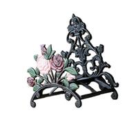 LIXSAZSE Durable Wall Mounted Garden Hose Holder Water Hanger Decor For Lawn Or Garage Water Hose Storage Is Suitable For Variety Of Outdoor Space Such As Villa Gardens , Black , rose