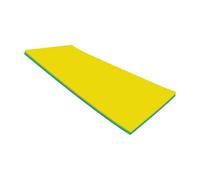 LIXSAZSE Durable Water Float Mat Unsinkable Float Pad Large Size Summer Family Beach Fun Comfortable Floating Experience Unsinkable Pool Lounger Mat Bed Surfing Toy, Yellow Green