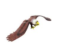 LIXSAZSE Eagle Statue Collection Feature Unique Sound Setting Promoting Creativity And Learning Home Decor And Educational Gifts Simulated Eagle Model Animal Bird Toy Scene Prop, Brown, L