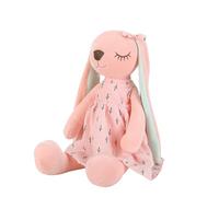 LIXSAZSE Easter Rabbit P Toy Gift For Childrens Soothing And Smiling Faces Childrens Soothing Cloth Dolls Rabbit P Toys, pink, 45cm