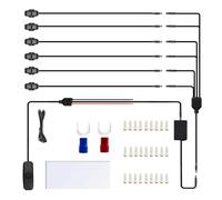 LIXSAZSE Easy Install Car Underglow Lamp Energy Saving And Waterproof Auto Lighting Led Lights For Car PVC Ambient Light, One drag six