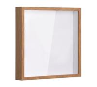 LIXSAZSE Easy To Shadow Box Frame Display Case Keepsakes Adventure Archive Box Desk Movie Ticket Holiday Gifts Shadow Frame Display Case Photo Storage Desk, Wood, 20.3x20.3CM