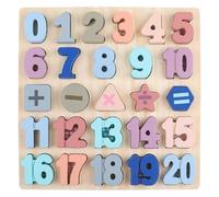 LIXSAZSE Educational Wooden Digital Puzzle Set Igniting Children S Interest In Math And Motor Skills Multiplication Digital Wooden Puzzle And Division