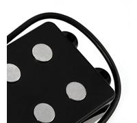 LIXSAZSE Efficient Black Bass Pickup Featuring Oversized Double Row Pole Pieces Long Lead Cable Three Mounting Screws Sl lack Finish Standard Bass Pickup