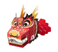 LIXSAZSE Elevate Learning with 3D DIY Dragon Head Making Pack Wonderful Gift for Kids and for Creative Minds DIY Own Dragon Head Toy.What Will Receive is of Materials Will to