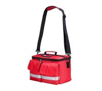 LIXSAZSE Emergency First Aid Waterproof Pouch Storage Bag Convenient Handbag Organizer for Family Travel and Home Family First Aid Kits Case Home Travel Organizer, red, 32x19x18cm